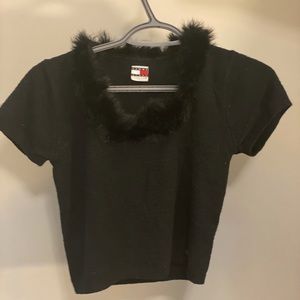 Tommy Hilfiger Black Crop Top